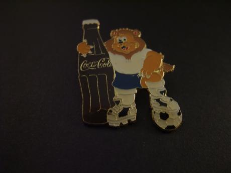 Coca Cola voetbal leeuw mascotte